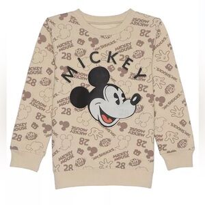 Mickey Mouse Printed Fleece Sweater - Boys 6